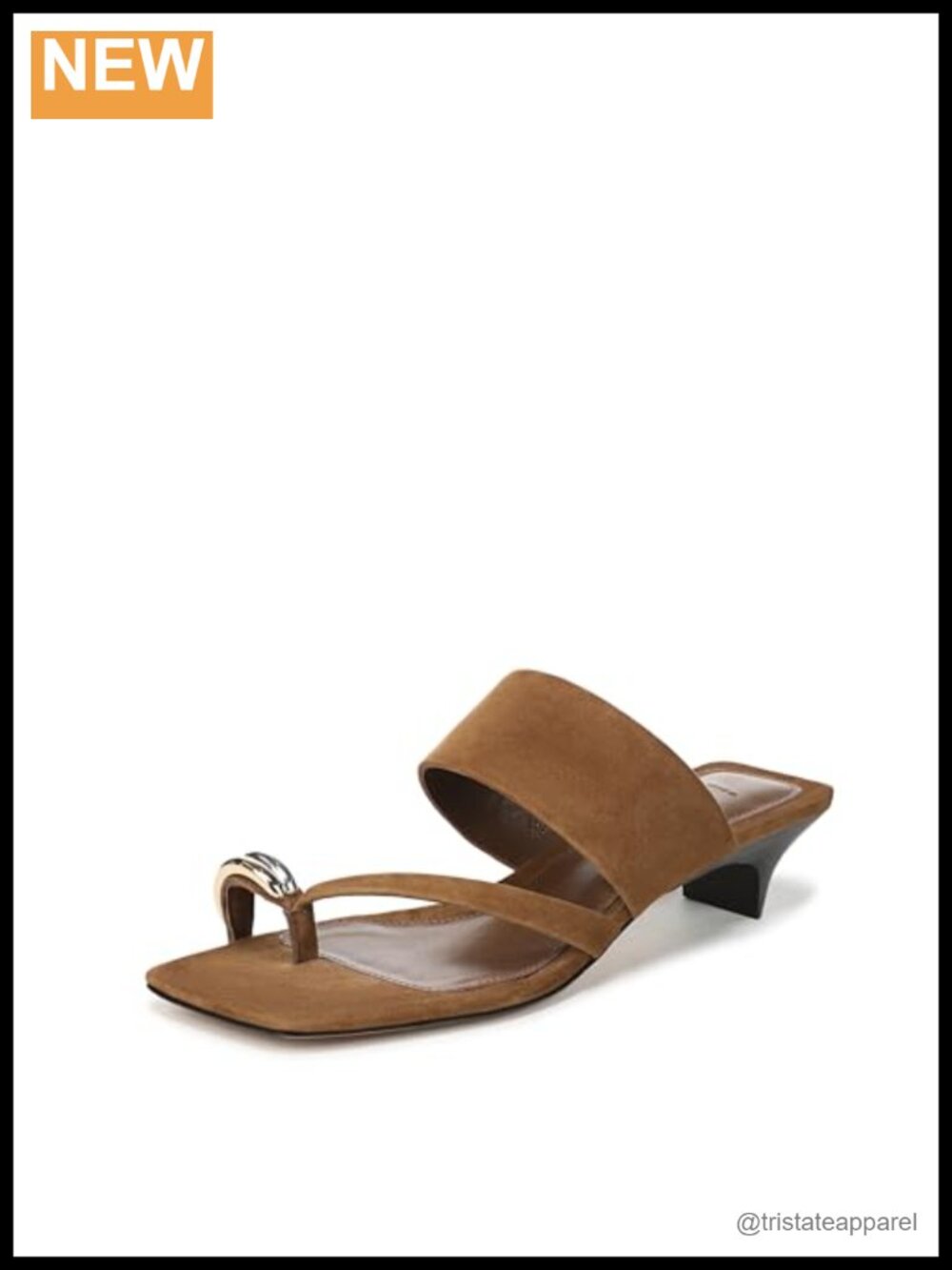 Suede Thong Sandal Sculpted Kitten Heel Open Toe Dressy